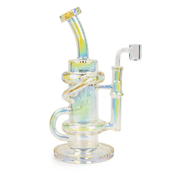 Red Eye Tek® - 9.5" Tall Metallic Terminator Finish Glitch Klein Recycler Rig
