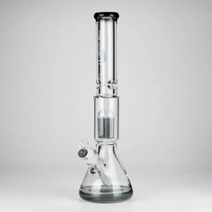 Genie - 17.5" 10-Arm 9mm Coloured Bottom Glass Bong