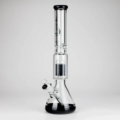 Genie - 17.5" 10-Arm 9mm Coloured Bottom Glass Bong