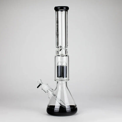 Genie - 17.5" 10-Arm 9mm Coloured Bottom Glass Bong