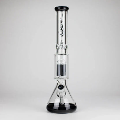 Genie - 17.5" 10-Arm 9mm Coloured Bottom Glass Bong