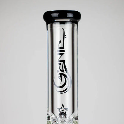 Genie - 17.5" 10-Arm 9mm Coloured Bottom Glass Bong