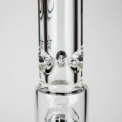 Genie - 17.5" 10-Arm 9mm Coloured Bottom Glass Bong
