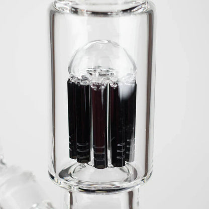 Genie - 17.5" 10-Arm 9mm Coloured Bottom Glass Bong