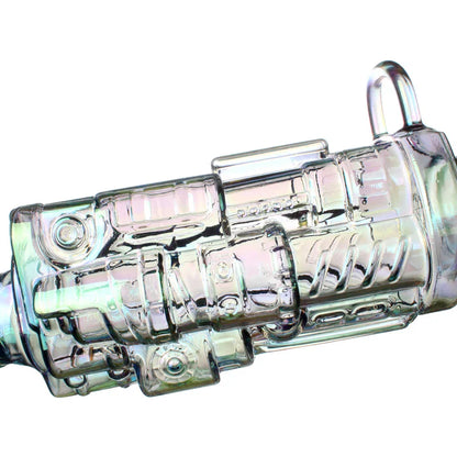 Fortune - 24" Electroplated Gatling Gun Glass Bong w/ Hardwood Stand