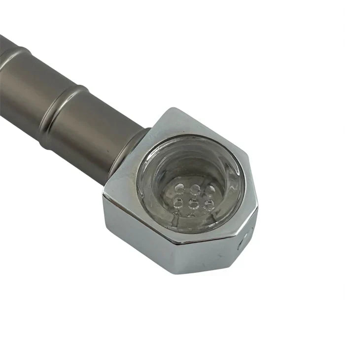 Hammer Style 4-Pc Metal Grinder w/ Built-In Pipe