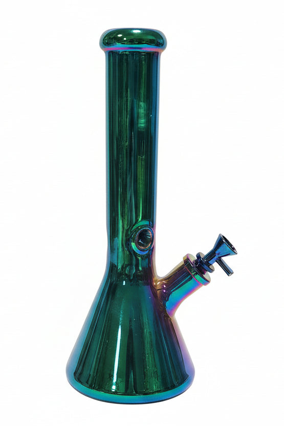 13.5" Electroplated Beaker Bong
