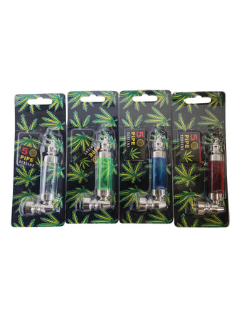 3" Wide Tube Glass Hand Pipe