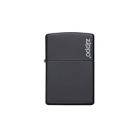 Zippo Lighter - Black Matte Zippo Logo
