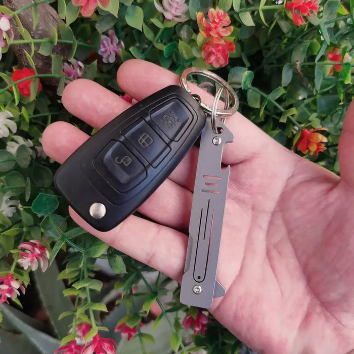 Folding Tool with Keychain