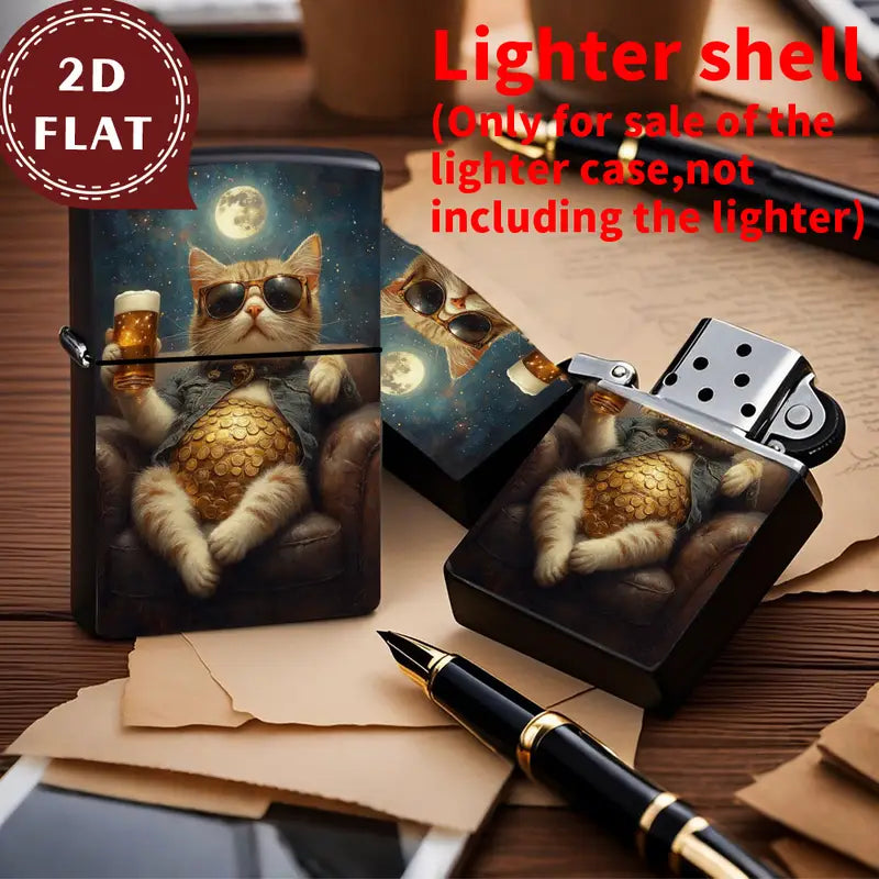 Retro Fashion Cat Pattern Lighter Shell
