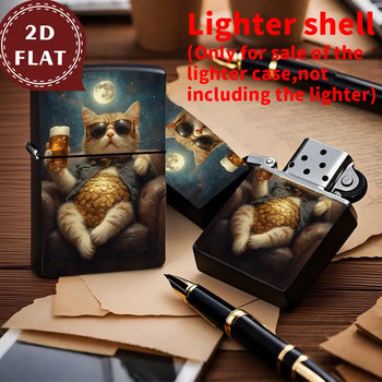 Retro Fashion Cat Pattern Lighter Shell