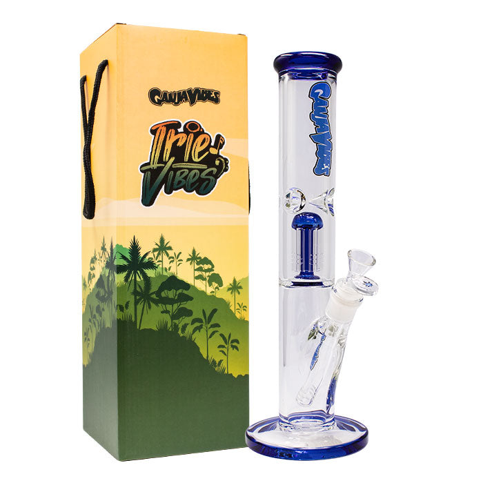 GanjaVibes 14" Single Tree Percolator Glass Bong