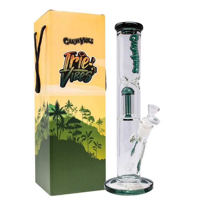 GanjaVibes 14" Single Tree Percolator Glass Bong