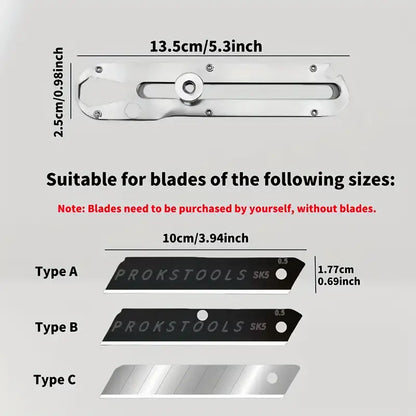Multi-functional Heavy-Duty Stainless Steel Art Knife Holder