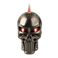 Slick Deluxe Skull Torch Lighter with Built-in Light