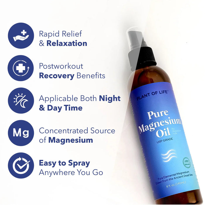 Plant of Life - 8oz Pure Elemental Magnesium Oil
