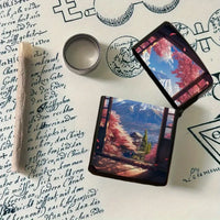Mountain River Landscape Artistic Flip-Top Lighter Shell