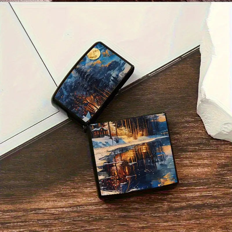 SHMMELZ Winter Landscape Artistic Refillable Lighter Shell