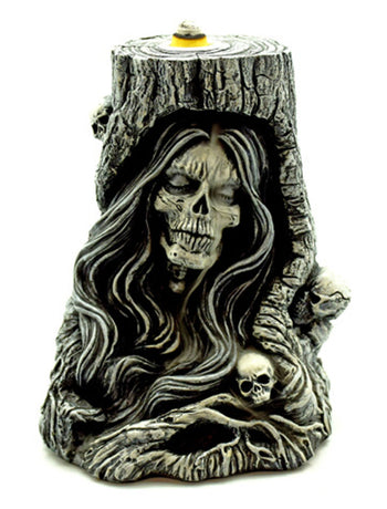 Death Tree Polyresin Backflow Incense Burner 6"