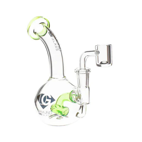 Diamond Glass 6" Bubble Rig