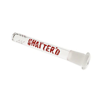 Shatter'd Glassworks - 4" Horizontal Slit Diffused Downstem - Open End for Herb