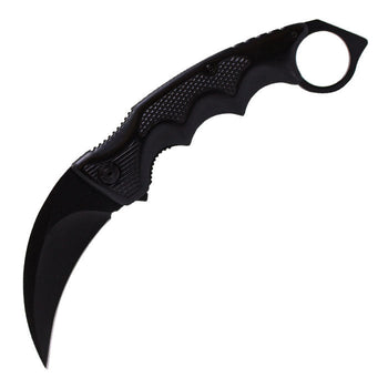 9" Black Rage Insane Edge Grip Knife