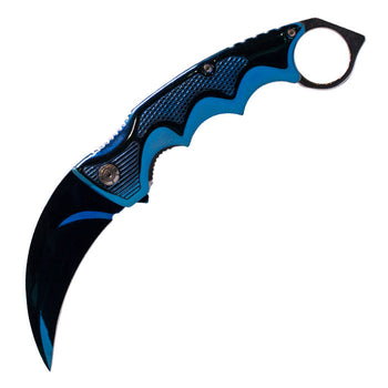 9" Blue Specter Insane Edge Grip Knife