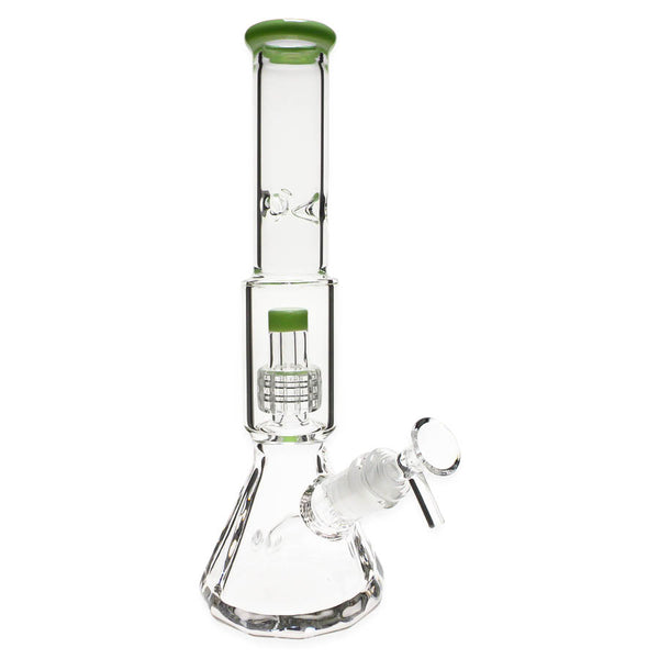 Bong en verre Plain Jane avec pommeau de douche en diamant de 12,5 po