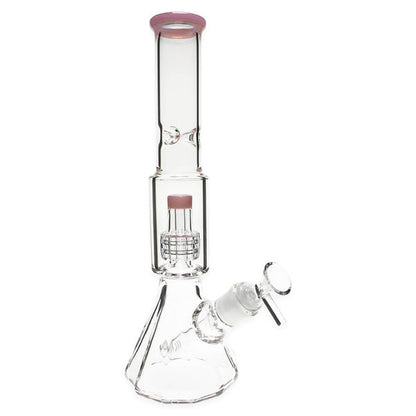 Bong en verre Plain Jane avec pommeau de douche en diamant de 12,5 po