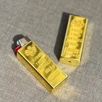 Swiss Golden Bar Design Lighter Case