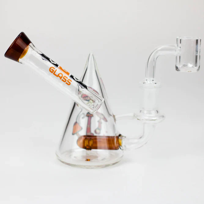 4.5" MGM Glass 2-in-1 bubbler with Graphic [C2672]