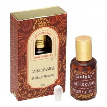 Goloka - Amber Sandal Natural Perfume Oil (Attar) 12 ml