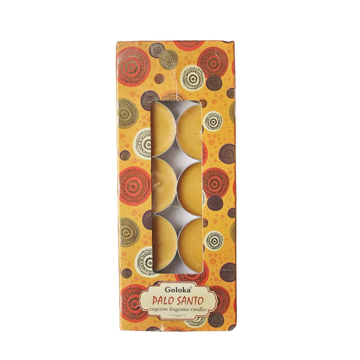 Goloka - Palo Santo 10pk, 11g Tea Light Candle