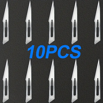 10pcs Carbon Steel No. 11 Special Sharp Blade