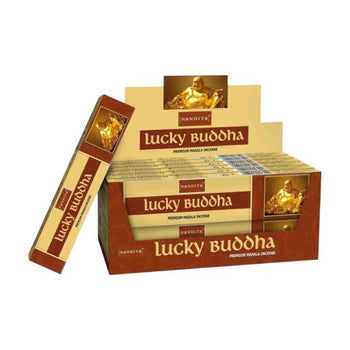 Nandita - Lucky Buddha Incense Natural & Organic Hand-rolled Masala Incense Sticks 15g