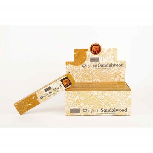 Nandita - Sandalwood Incense Natural & Organic Hand-rolled Masala Incense Sticks 15g