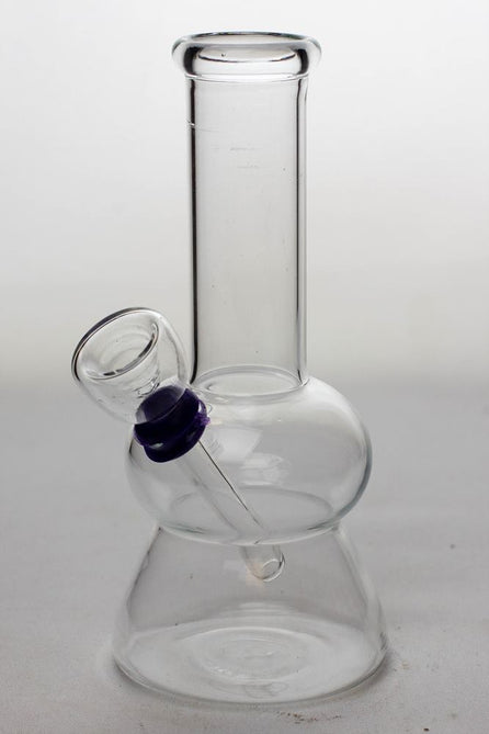 Clear 6" Glass Water Bong