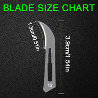 No. 12 Industrial Carbon Steel Blades (100pcs)