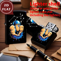 2D Retro Cosmic Elements Abstract Human Figures Lighter Shell