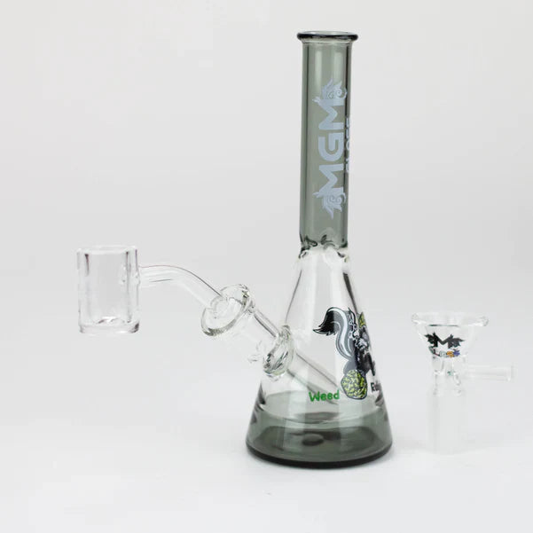 5.9" MGM Glass 2-in-1 bubbler with Logo [C5005]