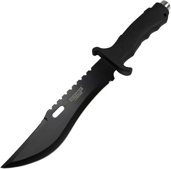 Defender-Xtreme - 13" Black Anodized Fixed Blade Hunting Knife