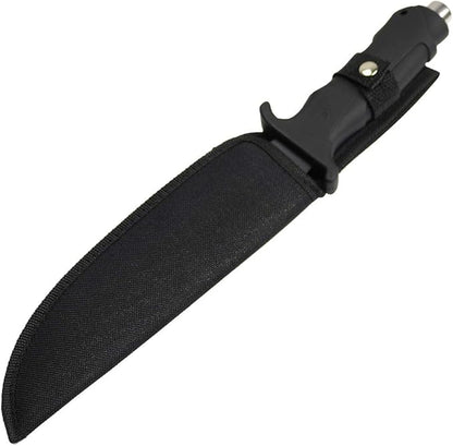 Defender-Xtreme - 13" Black Anodized Fixed Blade Hunting Knife