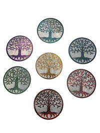 ZenN - Tree Of Life 7 Chakra Colours Round Ash Catcher