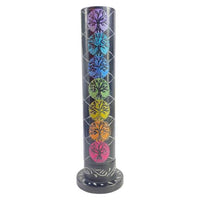 ZenN - Engraved Tree Of Life In Seven Chakra Colours Tower Ash Catcher