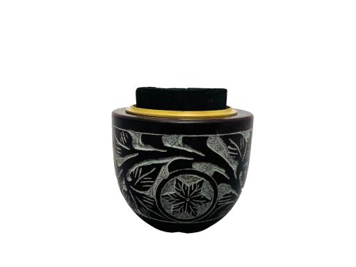 ZenN - Leaf And Flower With Brass Jali Charcoal Burner