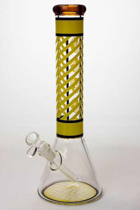 Infyniti Glass Stripe 14" 7mm Glass Beaker Bong