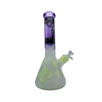 Bong à bec sablé de 12" et 7 mm
