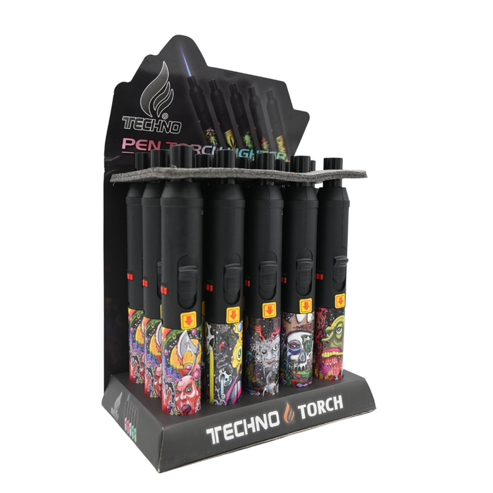 Briquets torches stylo Techno Designer 7,25