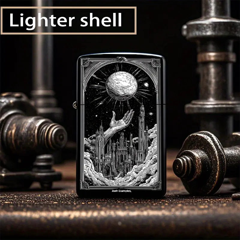 2D Enchanted Castle & Moonlight Scene Lighter Case